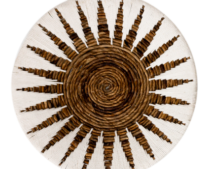 Wanddecoratie | Wandmand | Decoratieve schaal MADALA gemaakt van bananenvezel (2 maten)