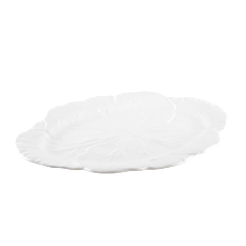 Wit ovaal gerecht in melamine 50x40x2cm
