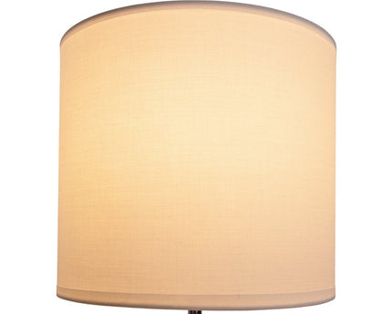 Tafellamp "New York", klassieke metalen tafellamp met tekstbladen in wit, met E27 -aansluiting, 38,5 cm hoog, perfect voor woonkamer, eetkamer, gang en kantoor