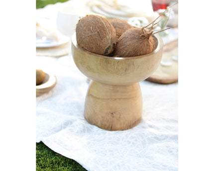 Houten staande decoratieve snit 23,5x23.5x24,5 cm