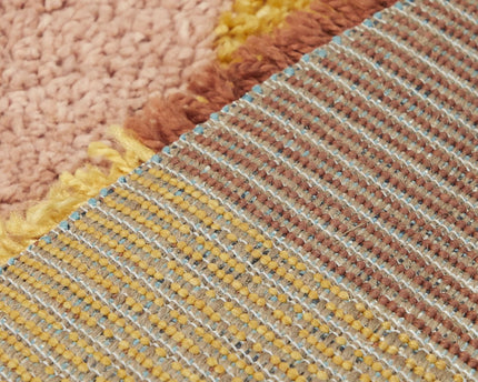 Dik en comfortabel rond kindervloerkleed COLORS
