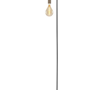 Staande lamp "Modo" gemaakt van metaal in zwarte, versies in goud, E27 -aansluiting, tafellamp voor woonkamer, eetkamer, keuken, gang, gang of kantoor, 150 High