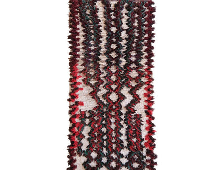 Zuiver wollen Marokkaans Berber-tapijt 74 x 164 cm