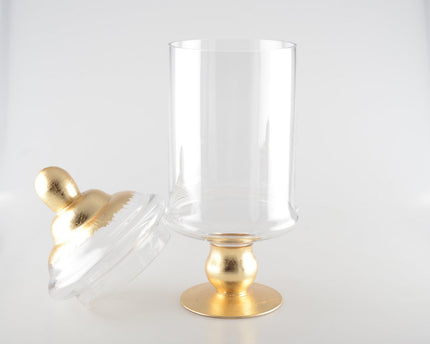 Transparant snoep met gouden dekking