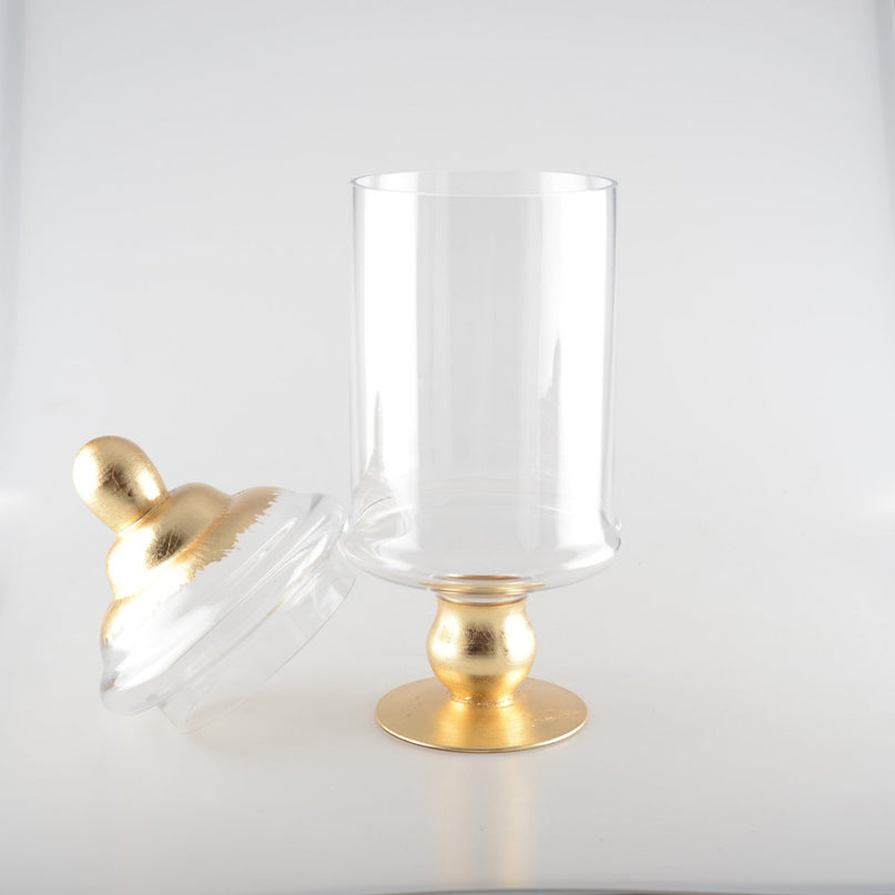 Transparant snoep met gouden dekking