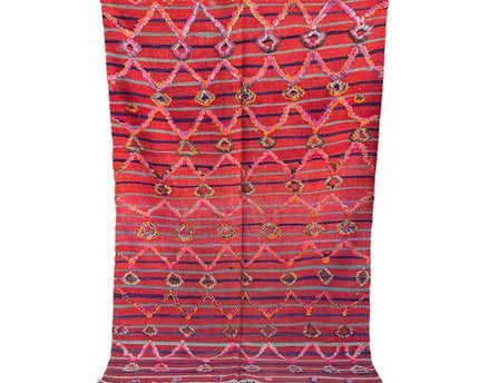 Zuiver wollen Marokkaans Kelim Berber tapijt 138 x 220 cm