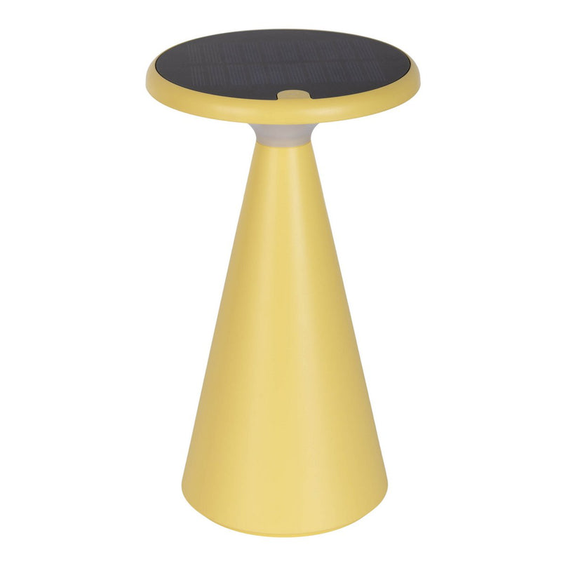 Zonne -batterijlamp "Palu" voor buiten en binnen, gemaakt van plastic in geel, 20 cm hoog