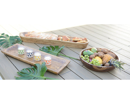 Houten decoratieve snit 100x22x10cm