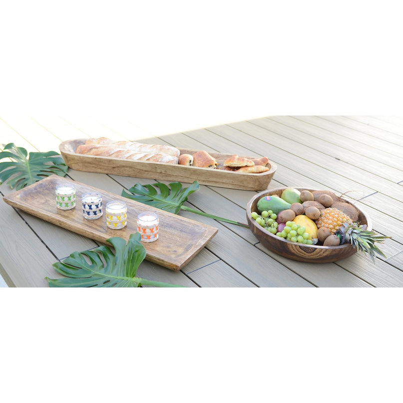 Houten decoratieve snit 100x22x10cm