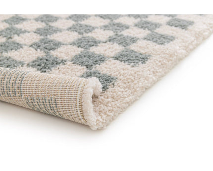 Tapis à poil haut doux en comfortabele CHECKERS