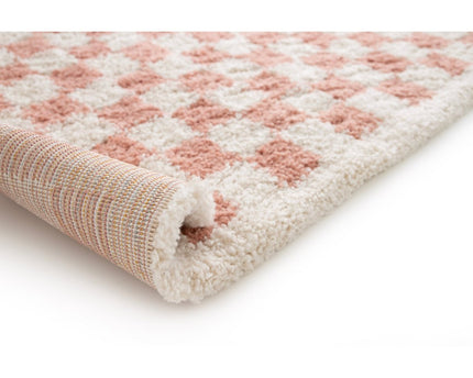 Tapis à poil haut doux en comfortabele CHECKERS