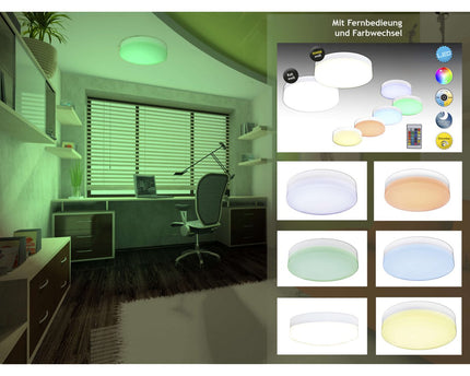 LED plafondlamp "Cool" d:25.5cm