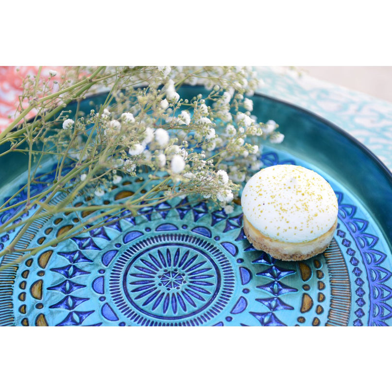 Plateau Bleu Coachella 34.5x34.5x4.5cm