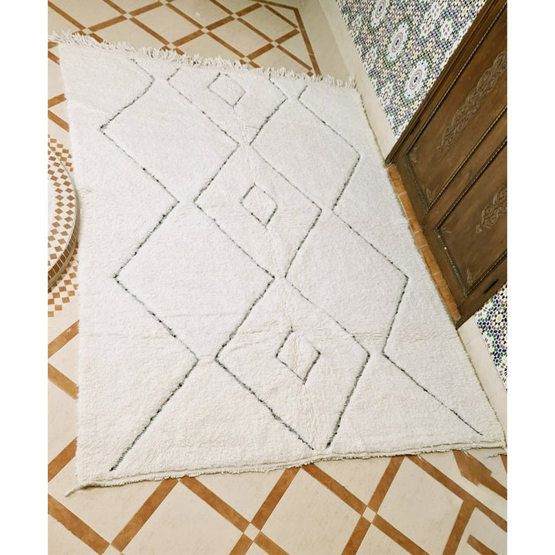 Authentiek Berber vloerkleed in Kenitra wol 200 x 280 cm