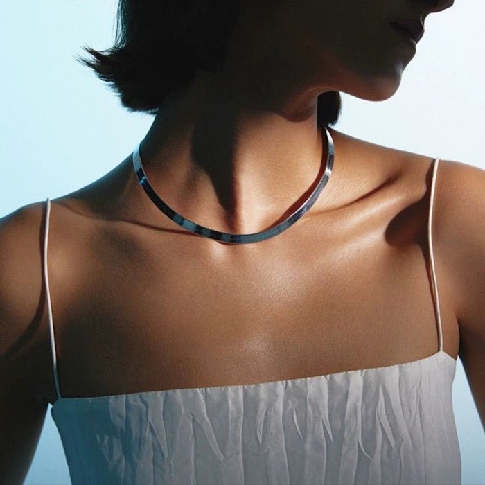 Unisex visgraatketting - 7 mm breed