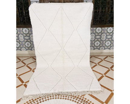 Berber vloerkleed Beni Ouarain zuivere wol 153 x 264 cm