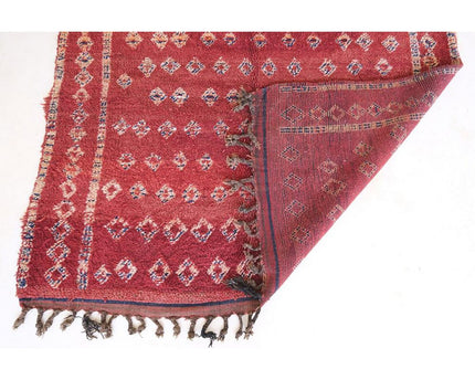 Vintage handgeweven wollen Berberkleed 169 x 258 cm