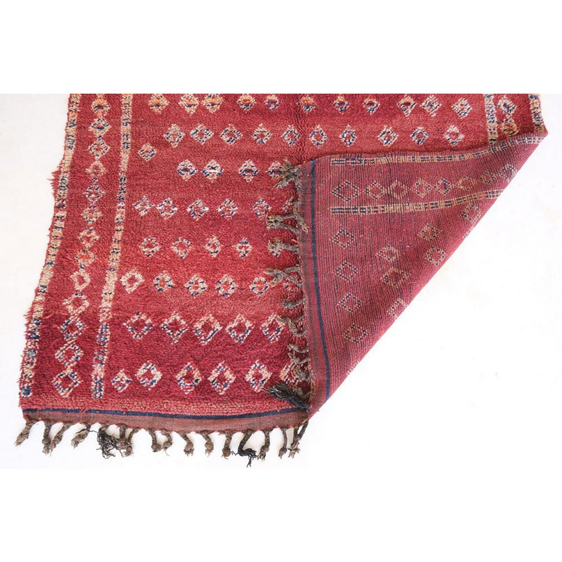 Vintage handgeweven wollen Berberkleed 169 x 258 cm
