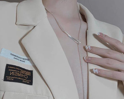 Minimalistische Longline Ball Chain ketting