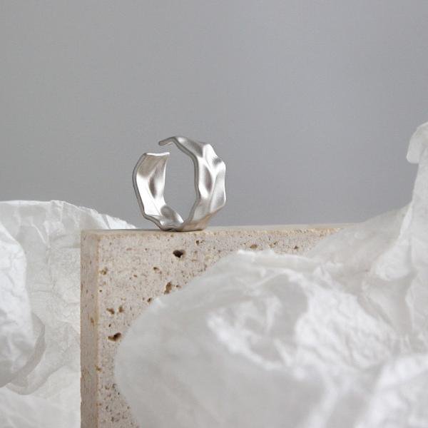 Wave n Sand getextureerde gedurfde ring