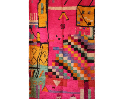 Zuiver wollen Marokkaans Berber-tapijt 174 x 275 cm