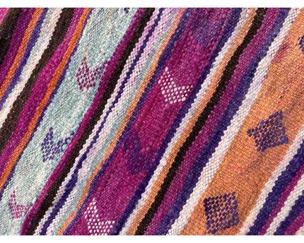 Zuiver wollen Marokkaans Kelim Berber tapijt 192 x 342 cm