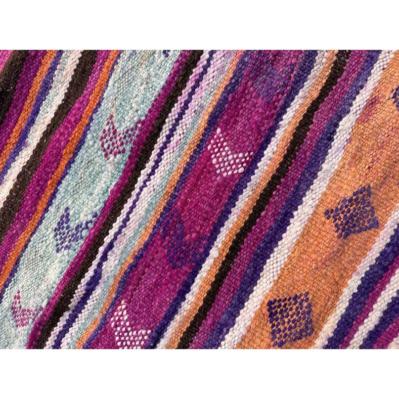 Zuiver wollen Marokkaans Kelim Berber tapijt 192 x 342 cm