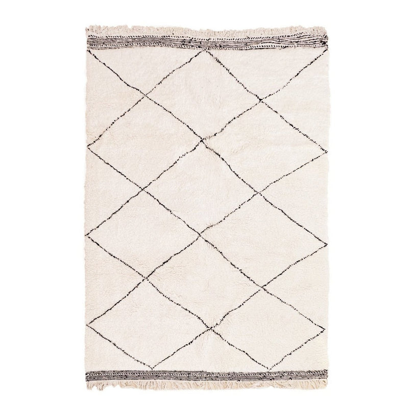 Zuiver wollen Marokkaans Berber-tapijt 210 x 300 cm