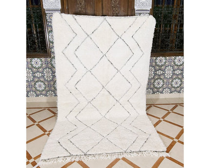 Berber vloerkleed Beni Ouarain zuivere wol 160 x 250 cm