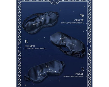 Sterrenbeelden 100% zijden slaapmasker-oversize
