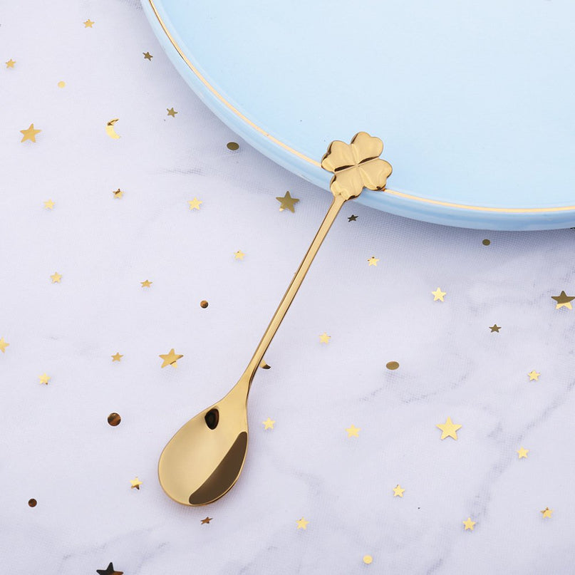 Gouden lepels klaver - veel van 6