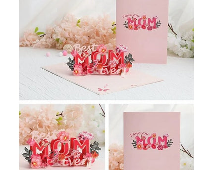 3D-kaart voor de dagkaart van Mum-Mother's Day