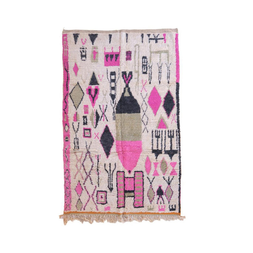 Zuiver wollen Marokkaans Berber-tapijt 179 x 274 cm