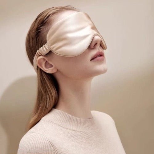 100% zijde ontspanningsslaapmasker-22 mm-effen kleuren-oversize