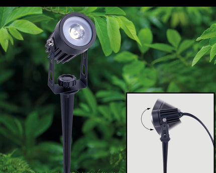 LED-zonne-spot met 3 zitplaatsen met Earthspout "Spoti" "buiten en speerboeien