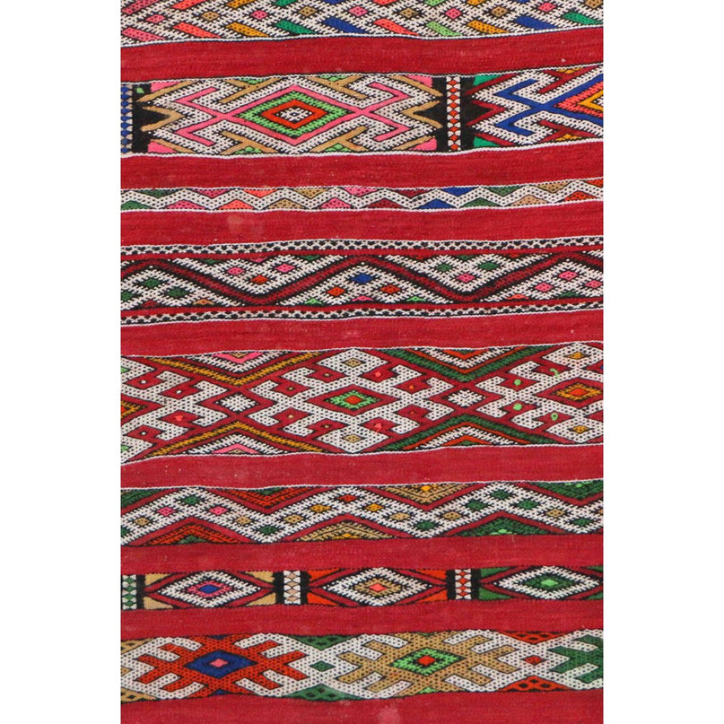 Marokkaans Berberkleed van wol en katoen 93 x 214 cm
