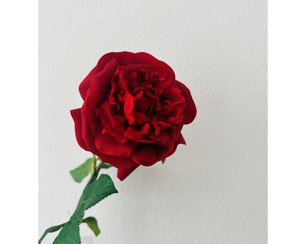 QMF Hand Touch Rose 65cm 1PCS rood