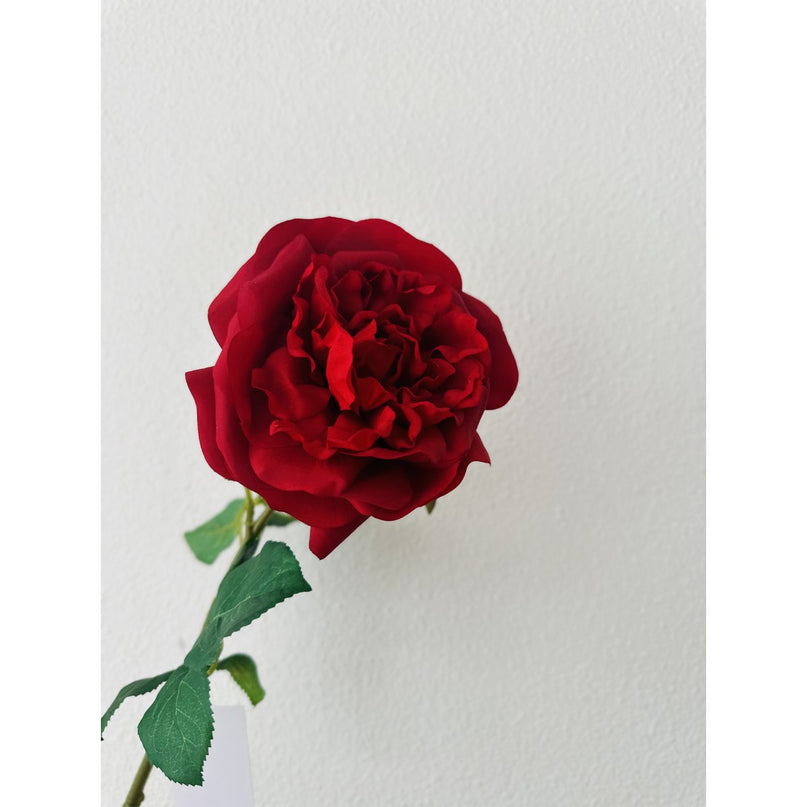 QMF Hand Touch Rose 65cm 1PCS rood
