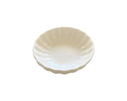 Witte ronde keramische beker