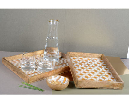 Mat vergulde waterglazen - veel van 6