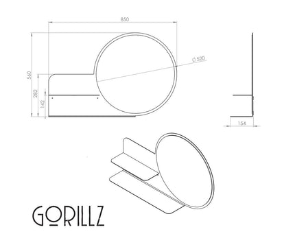 Gorillz Clever - Zwart