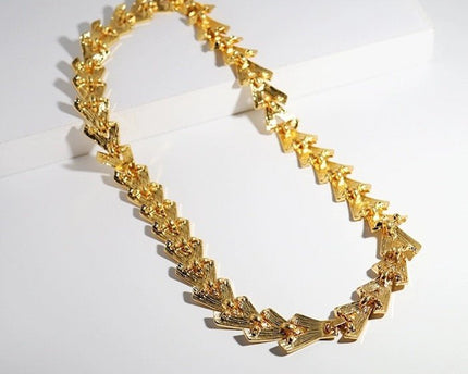 Gedurfde look V-ketting ketting en armband