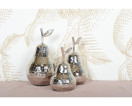 Zilveren decoratieve peer 10.5x10.5x19cm