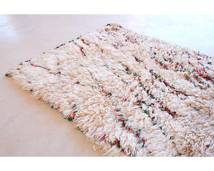 Zuiver wollen Marokkaans Berber-tapijt 95 x 205 cm