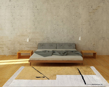 Design vloerkleed met franjes BABEL
