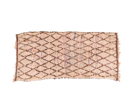 Zuiver wollen Marokkaans Berber-tapijt 103 x 230 cm
