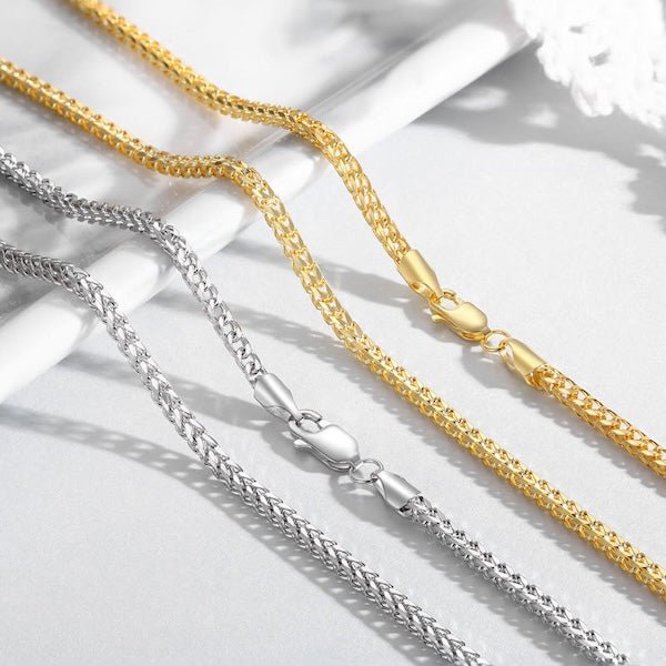Unisex vossenstaartketting - 2,5 mm breed