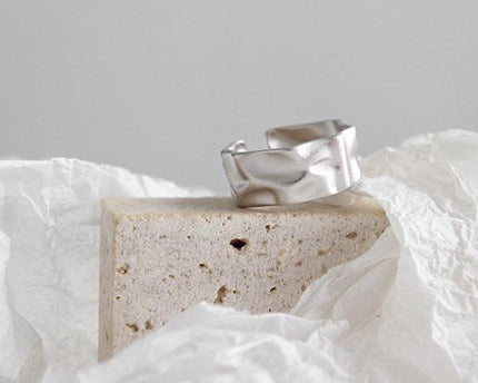 Wave n Sand getextureerde gedurfde ring