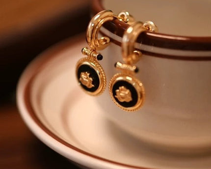 Vintage geïnspireerde Rose Drop oorbellen