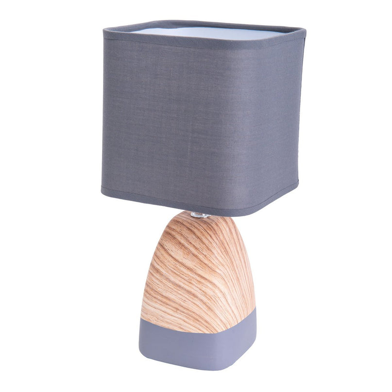 Ceramict Table Lamp "Cremona" gemaakt van keramiek in bruin/grijs met E14 -aansluiting, tafellamp voor woonkamers 31 cm hoog